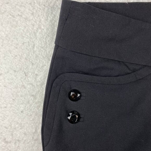 Black Button Polyester Rayon Blend - Picture 7 of 10